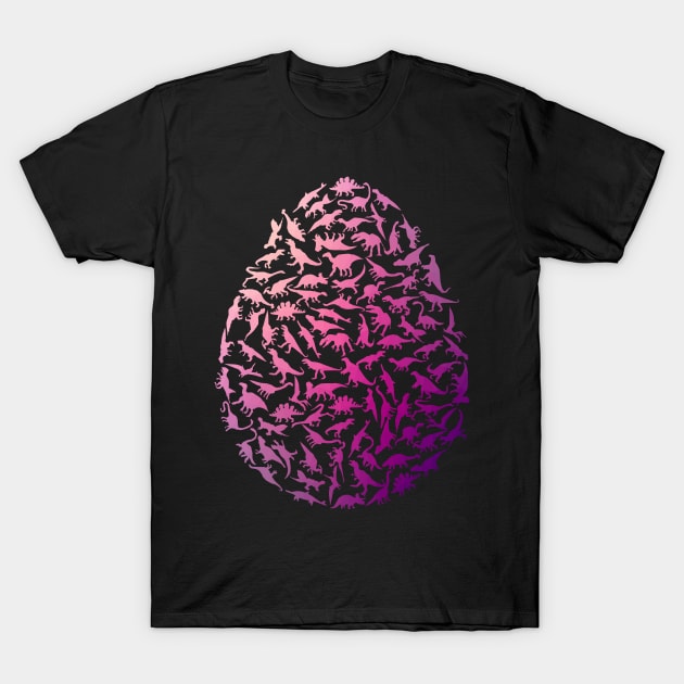 Colourful Dinosaur Egg T-Shirt by Wild Geometric